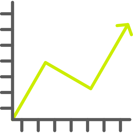 gráfico de linha Generic color outline Ícone