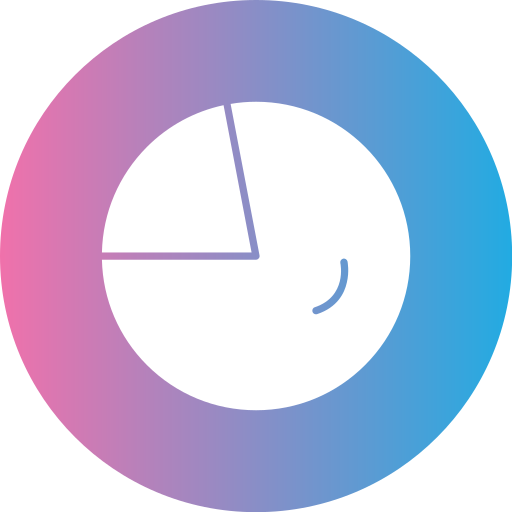 Circular chart Generic gradient fill icon