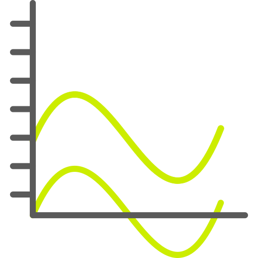 gráfico de onda Generic color outline Ícone