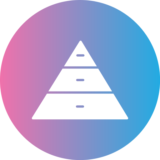 pyramidendiagramm Generic gradient fill icon
