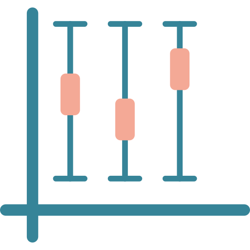 diagrama de caja Generic color fill icono