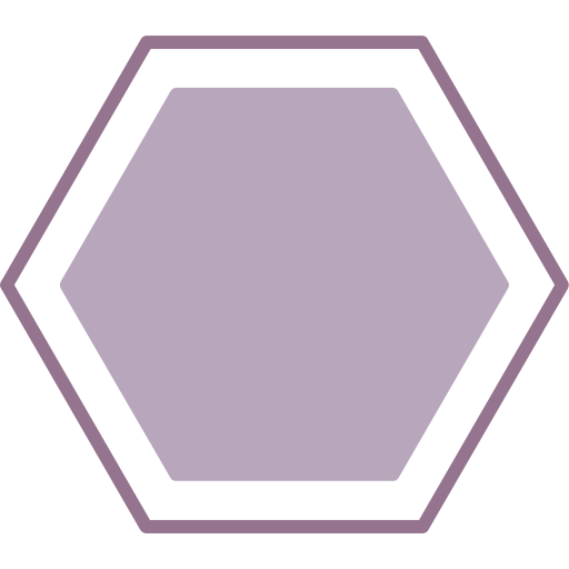 zeshoek Generic color lineal-color icoon