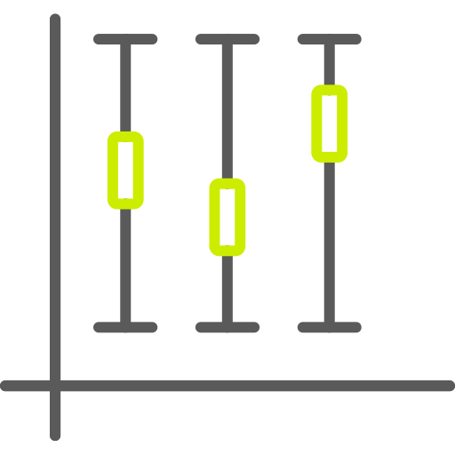 diagrama de caja Generic color outline icono