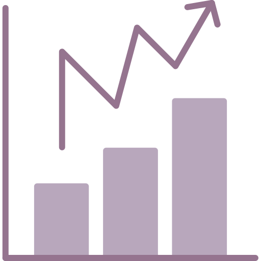 statistische grafiek Generic color lineal-color icoon