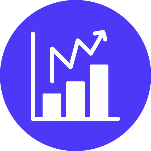Statistical chart Generic color fill icon