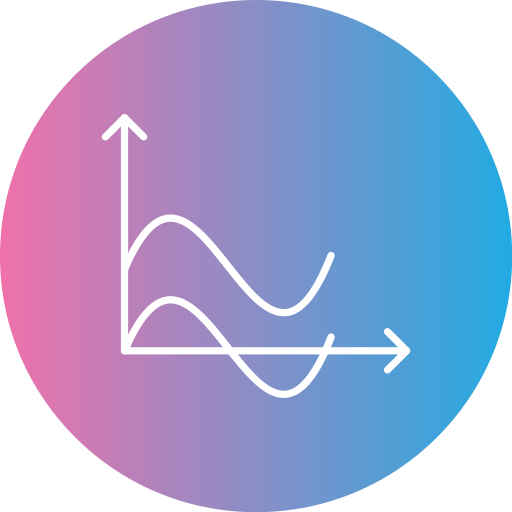 Wave chart Generic gradient fill icon