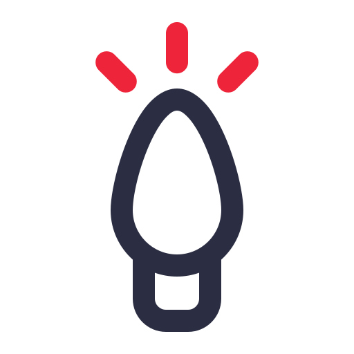 장식 조명 Generic color outline icon