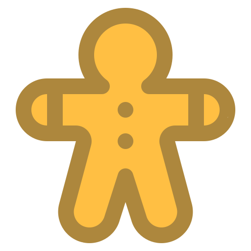 Gingerbread man Generic color lineal-color icon
