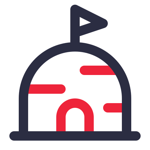 Igloo Generic color outline icon