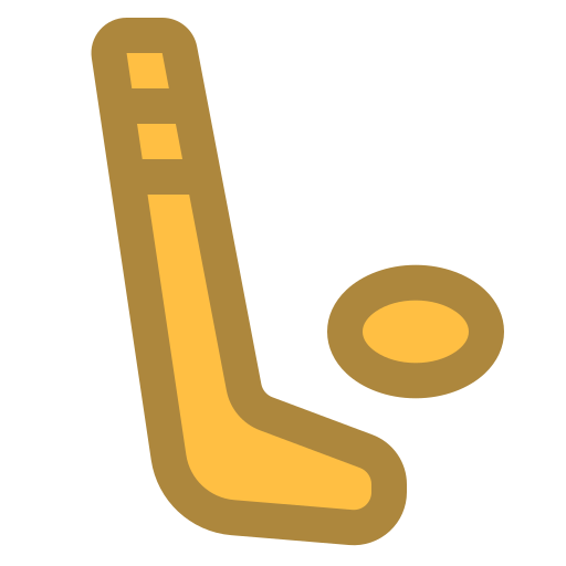 Hockey stick Generic color lineal-color icon