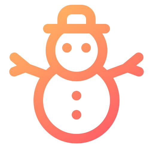 pupazzo di neve Generic gradient outline icona