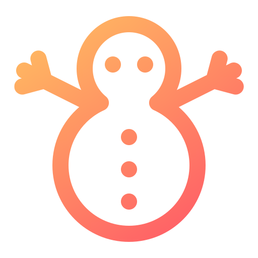 Snowman Generic gradient outline icon