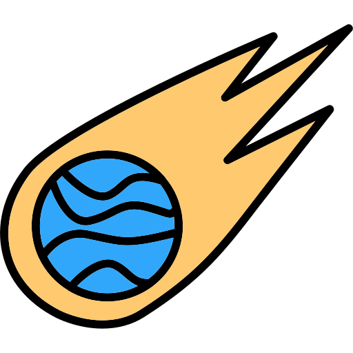 Asteroid Generic color lineal-color icon