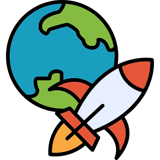 Rocket ship Generic color lineal-color icon