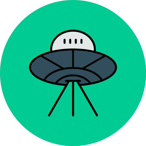 Alien spaceship Generic color lineal-color icon