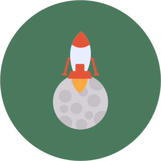 lądowanie na księżycu Generic color fill ikona