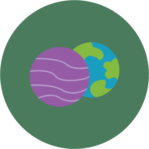 Planets Generic color fill icon