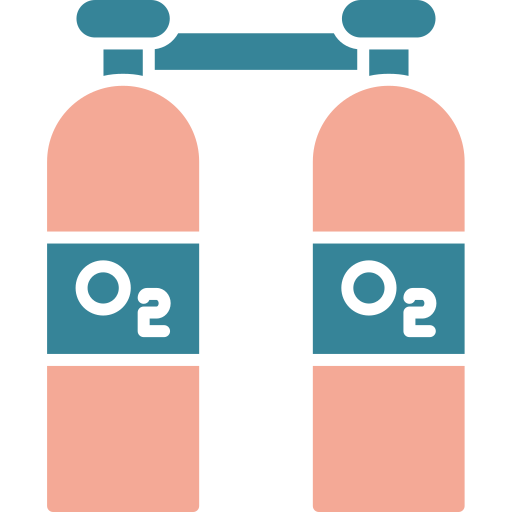 酸素ボンベ Generic color fill icon