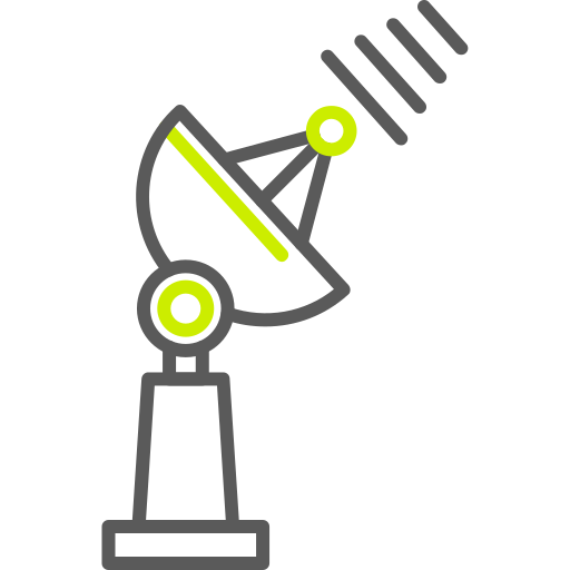 antena parabólica Generic color outline icono