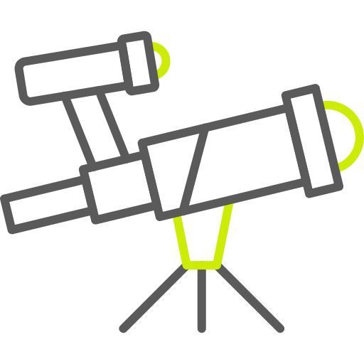 telescopio Generic color outline icona