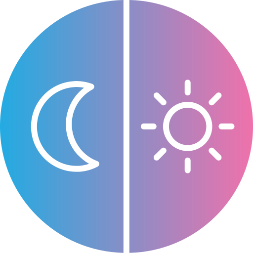Day and night Generic gradient fill icon