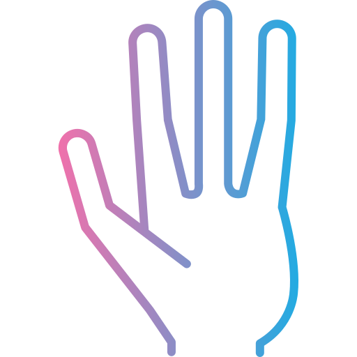 buitenaardse hand Generic gradient outline icoon