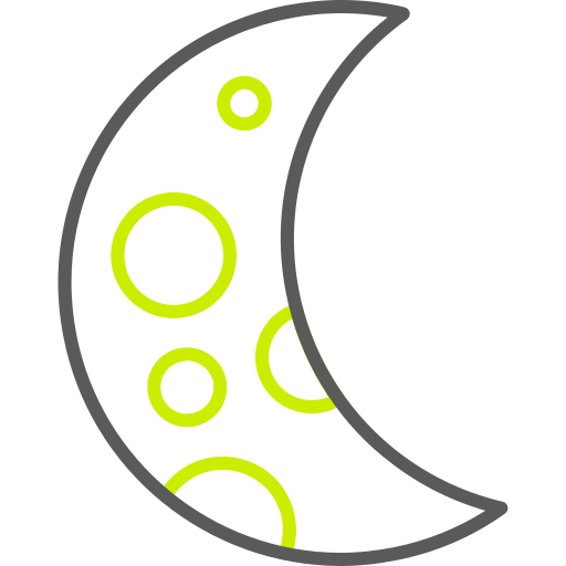 Crescent moon Generic color outline icon