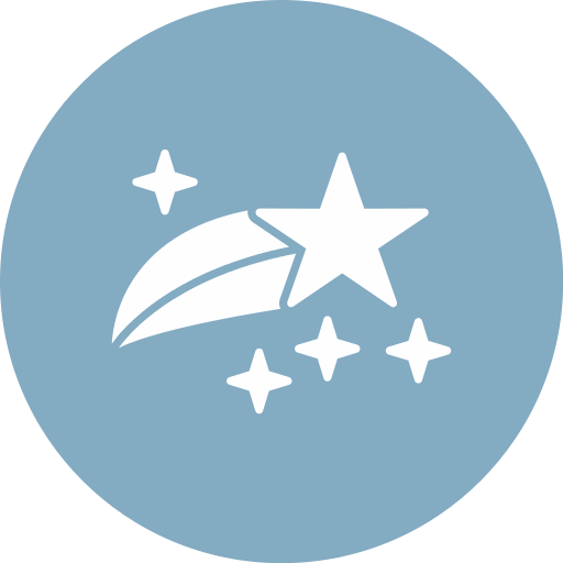 Shooting star Generic color fill icon