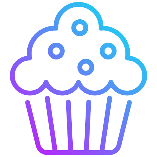 muffin Generic gradient outline icon