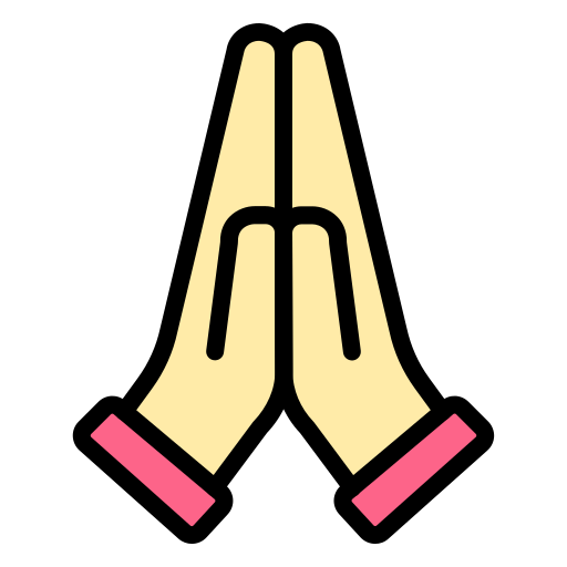 mani in preghiera Generic color lineal-color icona