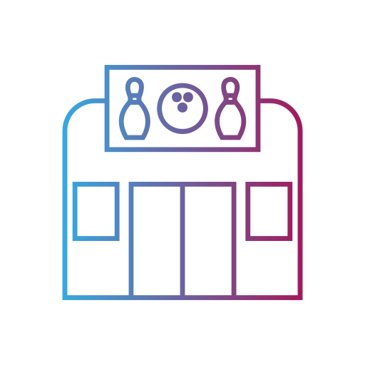 Bowling alley Generic gradient outline icon