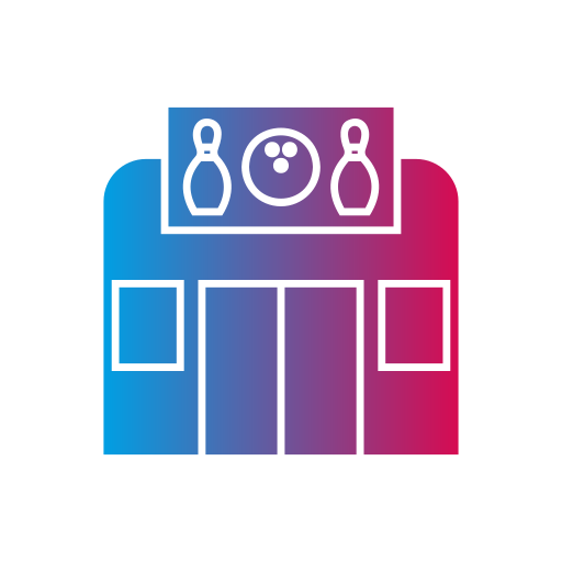Bowling alley Generic gradient fill icon