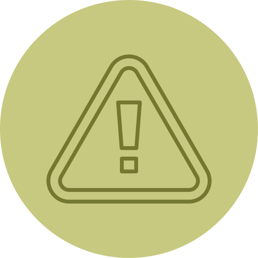 waarschuwingsbord Generic color fill icoon