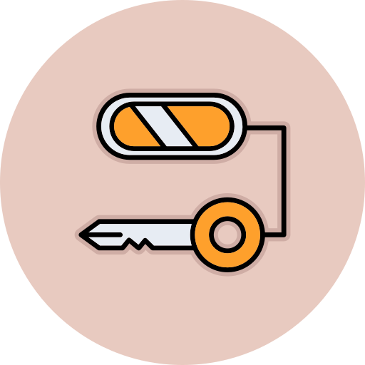 Composite key Generic color lineal-color icon