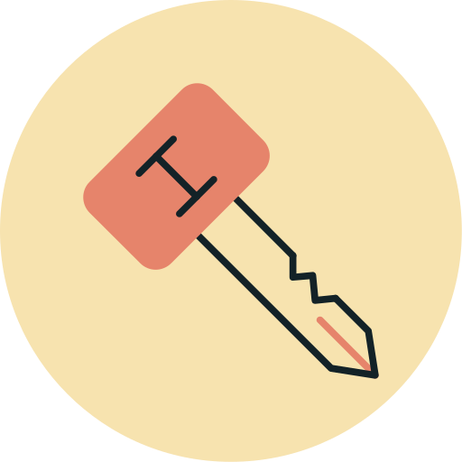 Primary key Generic color lineal-color icon