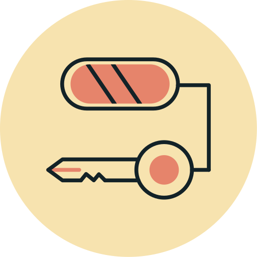Composite key Generic color lineal-color icon