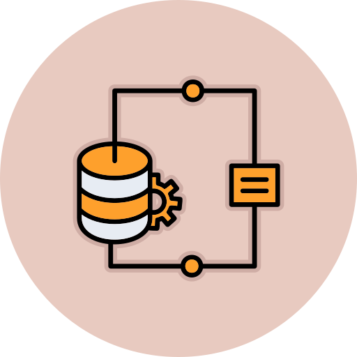 integración de datos Generic color lineal-color icono