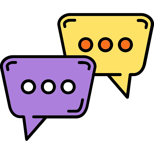 casella di chat Generic color lineal-color icona