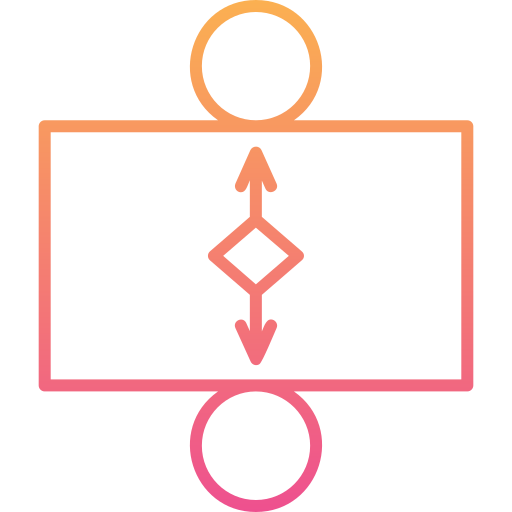 um a um Generic gradient outline Ícone