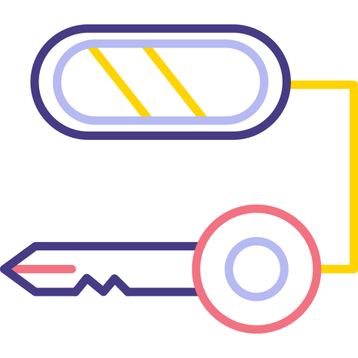 복합 키 Generic color outline icon