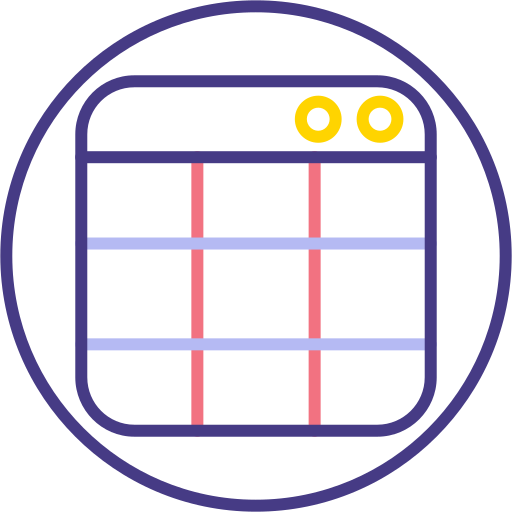 mesa Generic color outline icono