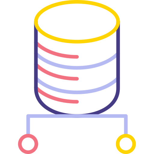 servidor de datos Generic color outline icono