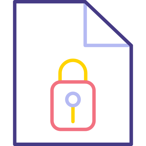 dataveiligheid Generic color outline icoon