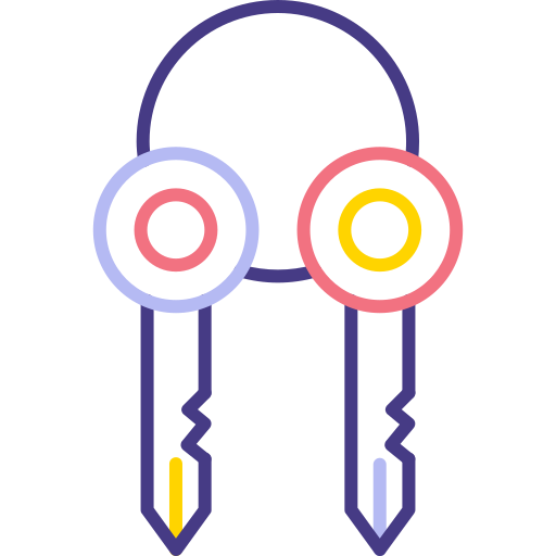 clave sustituta Generic color outline icono