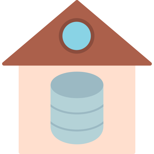 Data warehouse Generic color fill icon