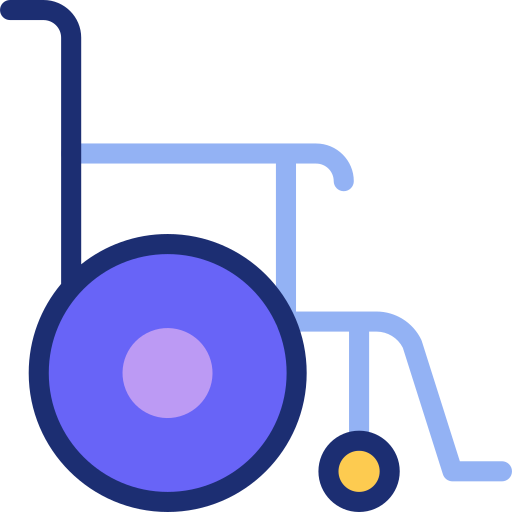 Wheelchair Basic Accent Lineal Color icon