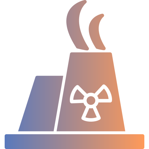 Nuclear fission Generic gradient fill icon
