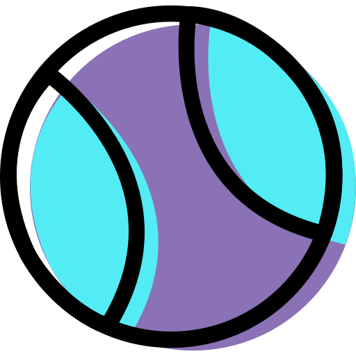 piłka tenisowa Generic Color Omission ikona