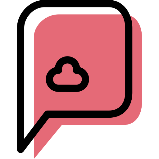 Speech bubble Generic Color Omission icon