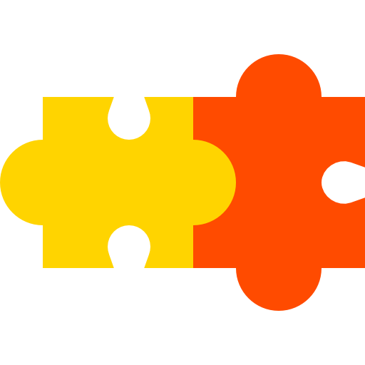 puzzle Basic Straight Flat Icône